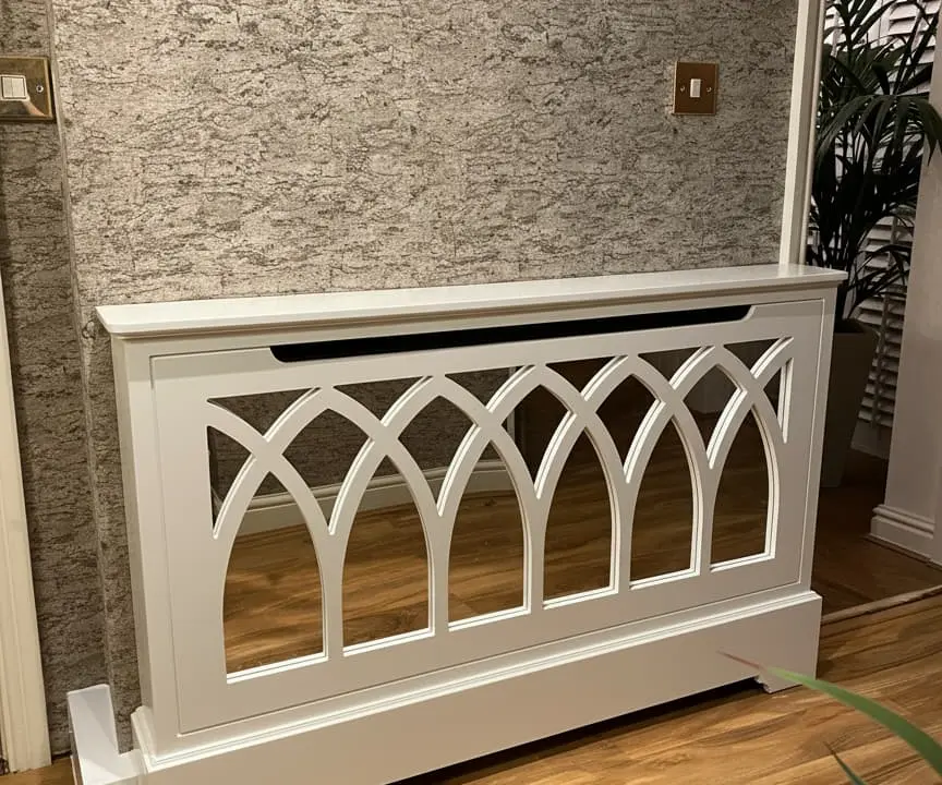 Gothic Standing Mirrored Radiator Cabinet | Made To Measure UK