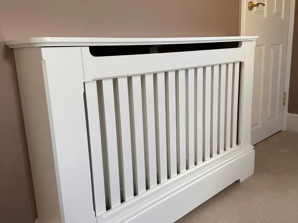 Vertical Slats Radiator Cabinet | Made To Measure Covers UK