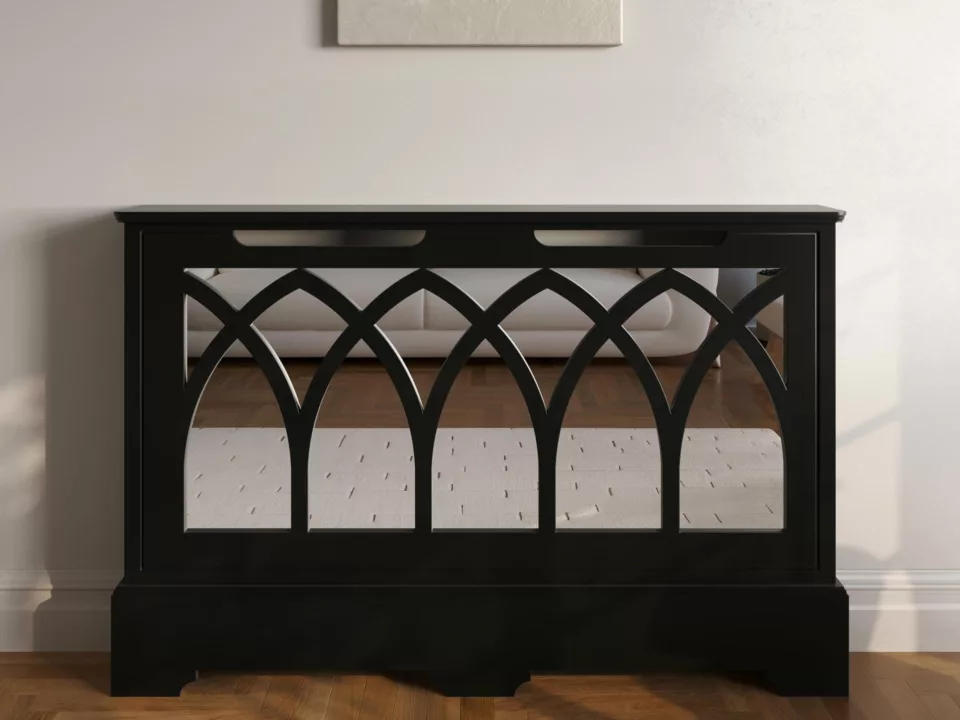 Gothic Standing Mirrored Radiator Cabinet | Made To Measure UK