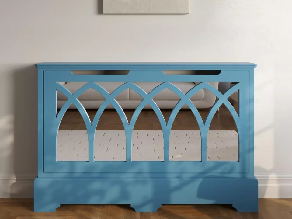 Gothic Standing Mirrored Radiator Cabinet | Made To Measure UK