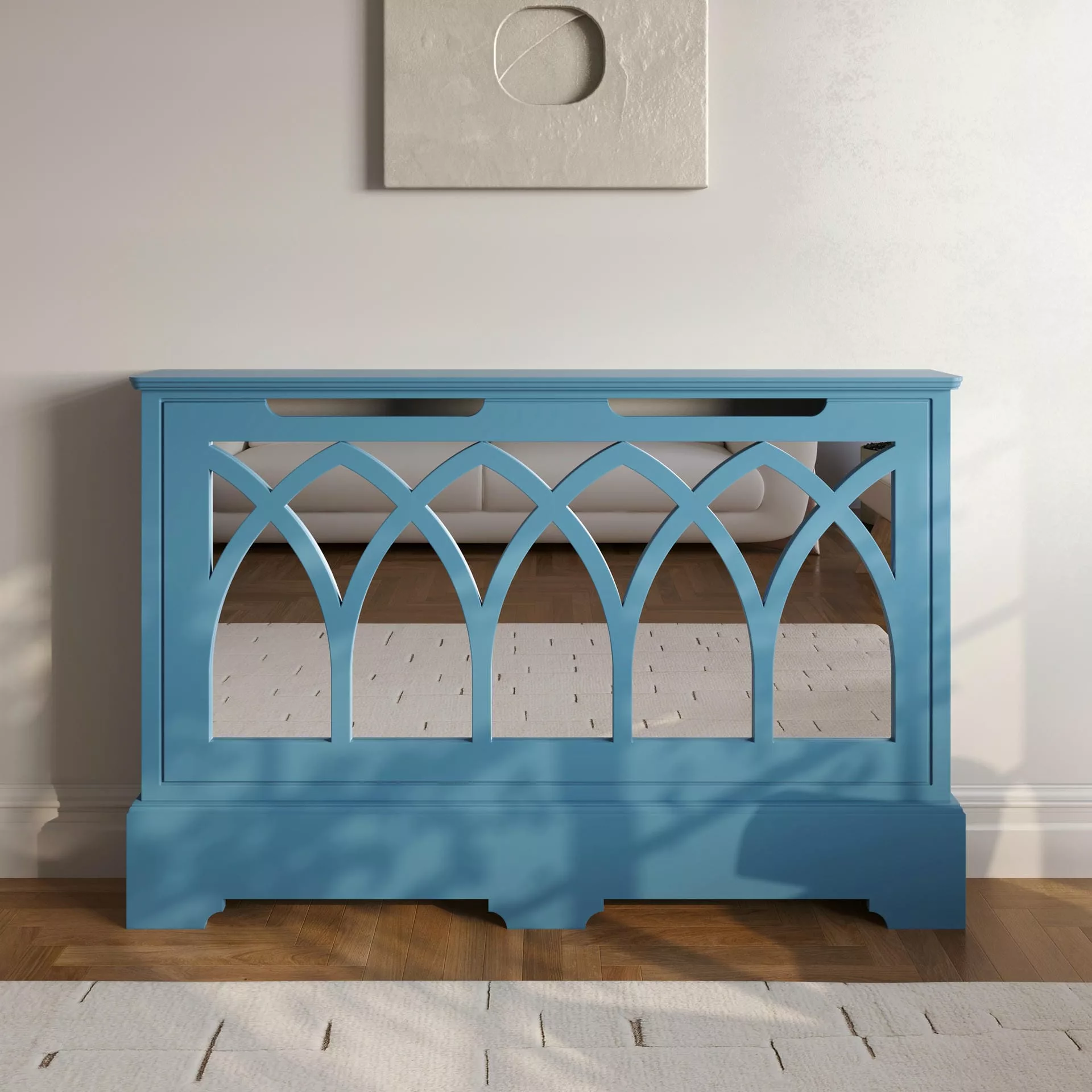 Gothic Standing Mirrored Radiator Cabinet - Image 6