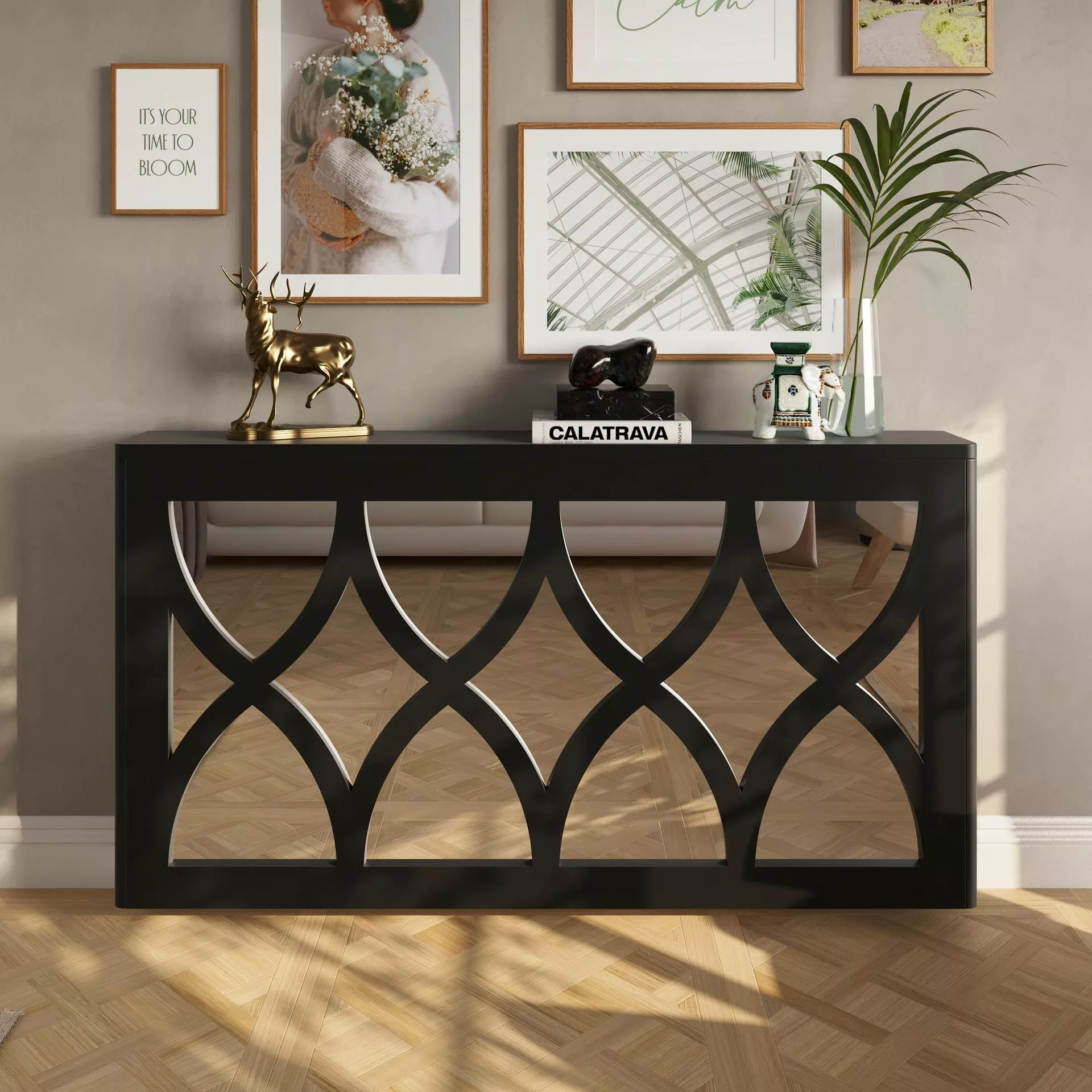 Hourglass Clip-on Mirrored Radiator Cover - Image 2