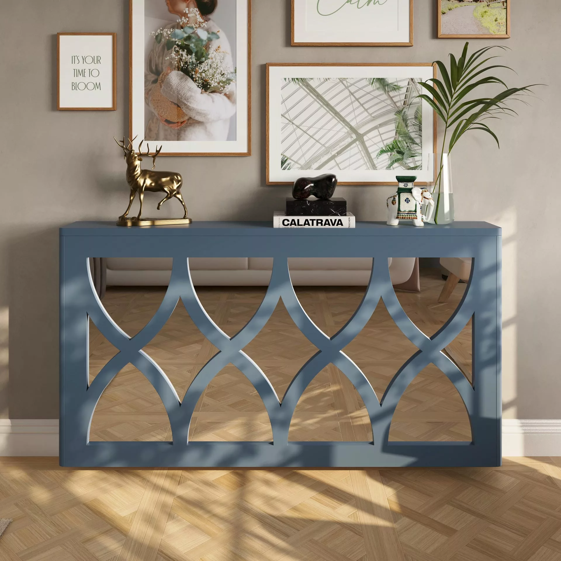 Hourglass Clip-on Mirrored Radiator Cover - Image 3