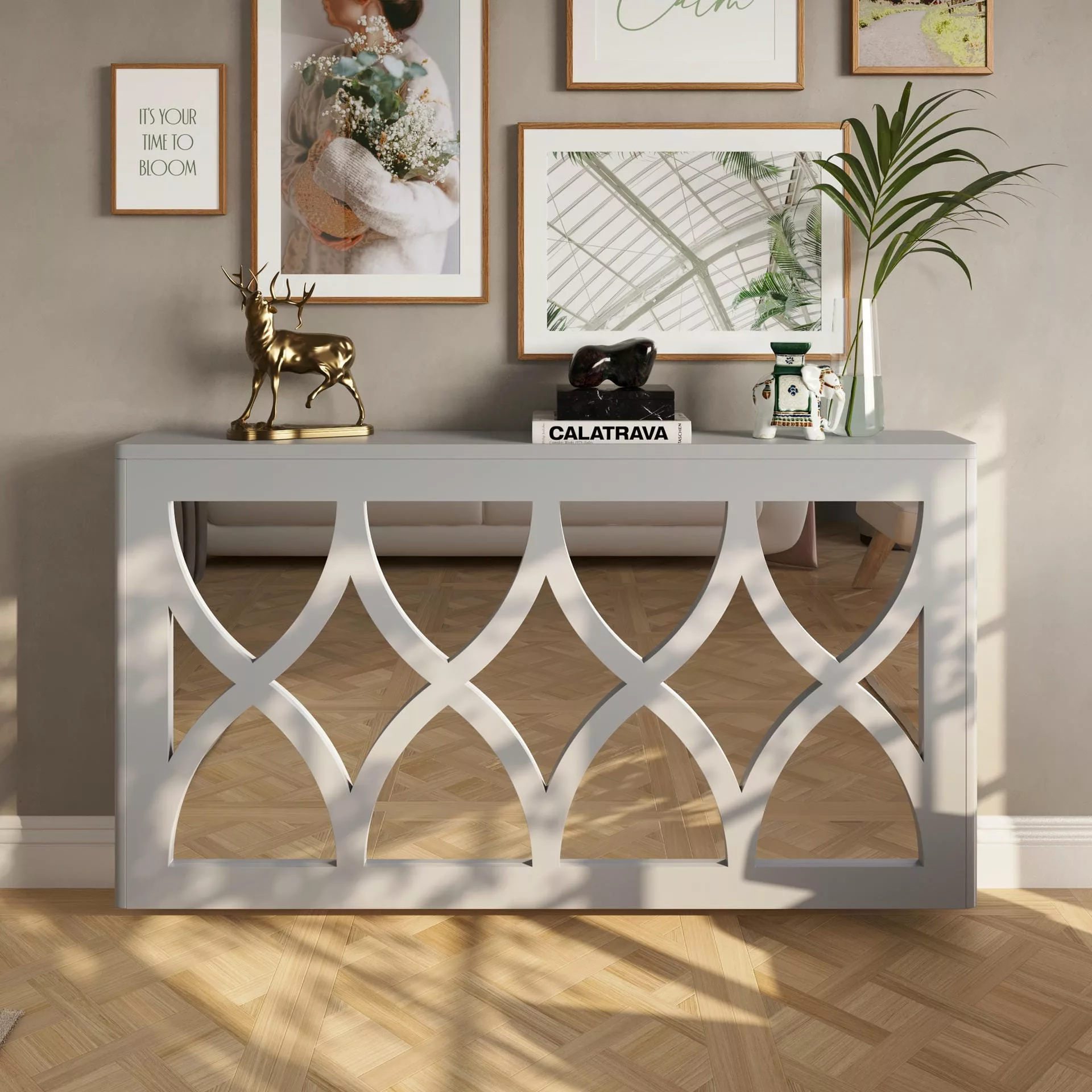 Hourglass Clip-on Mirrored Radiator Cover - Image 7