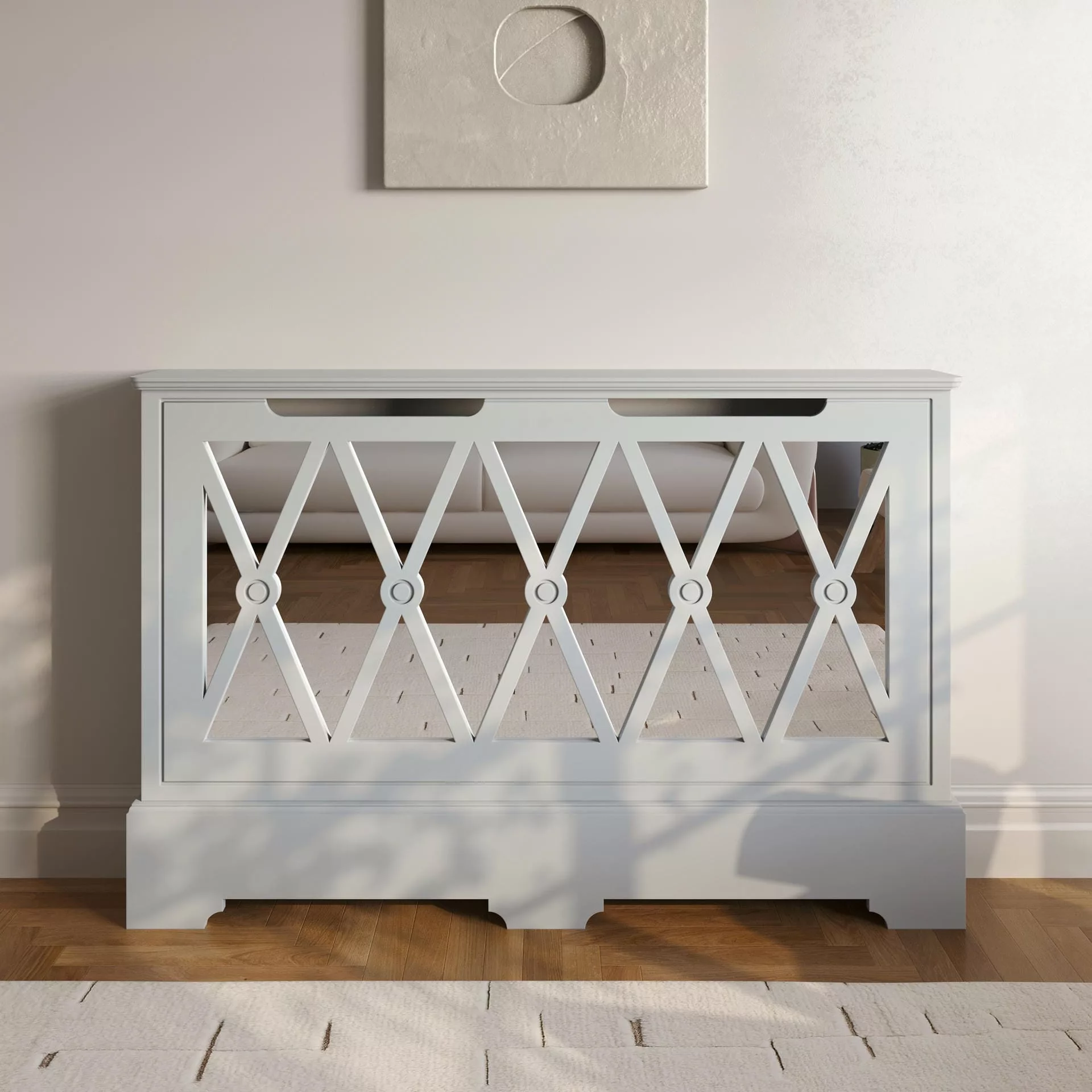 Richmond Standing Mirrored Radiator Cabinet - Image 7