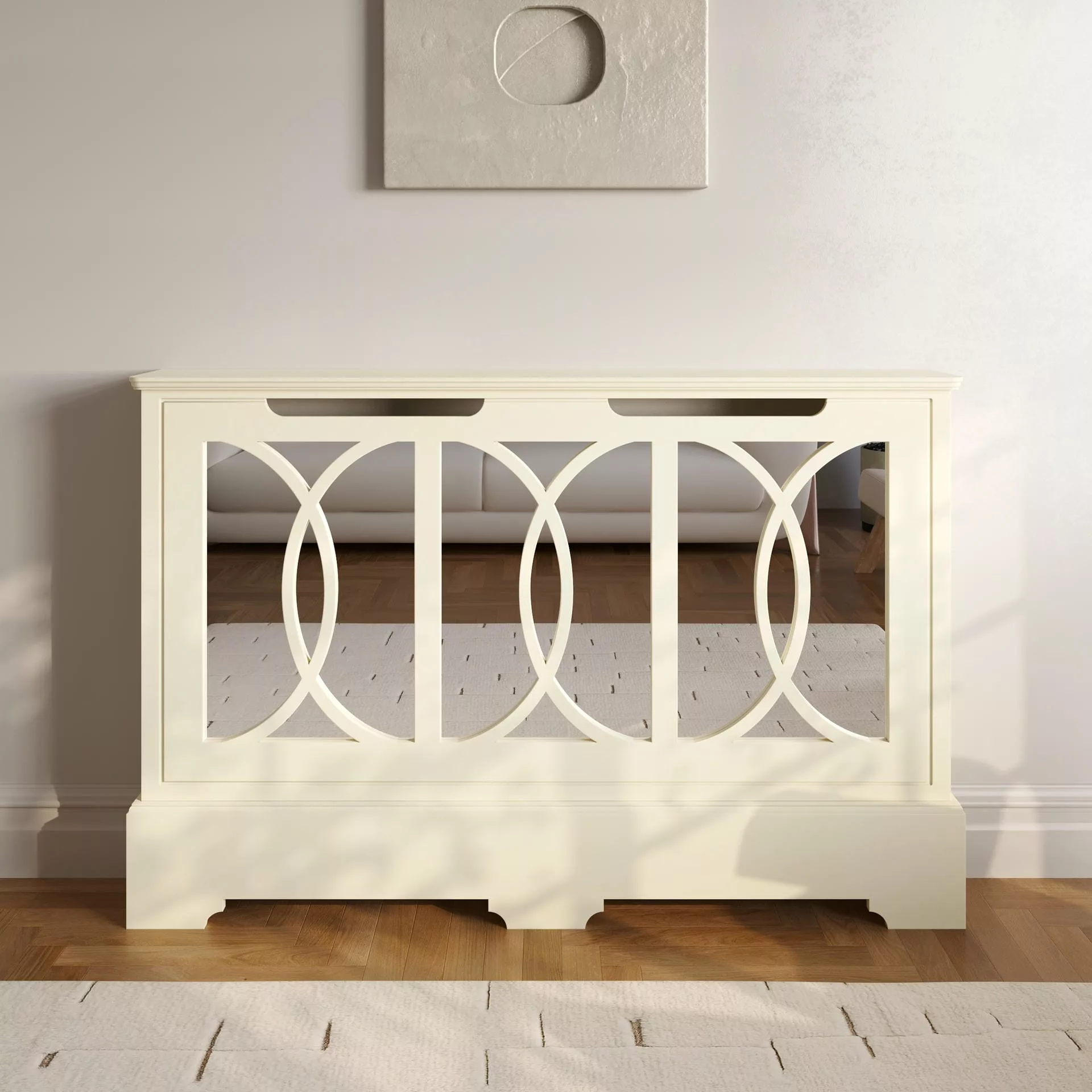 Selene Standing Mirrored Radiator Cabinet - Image 5
