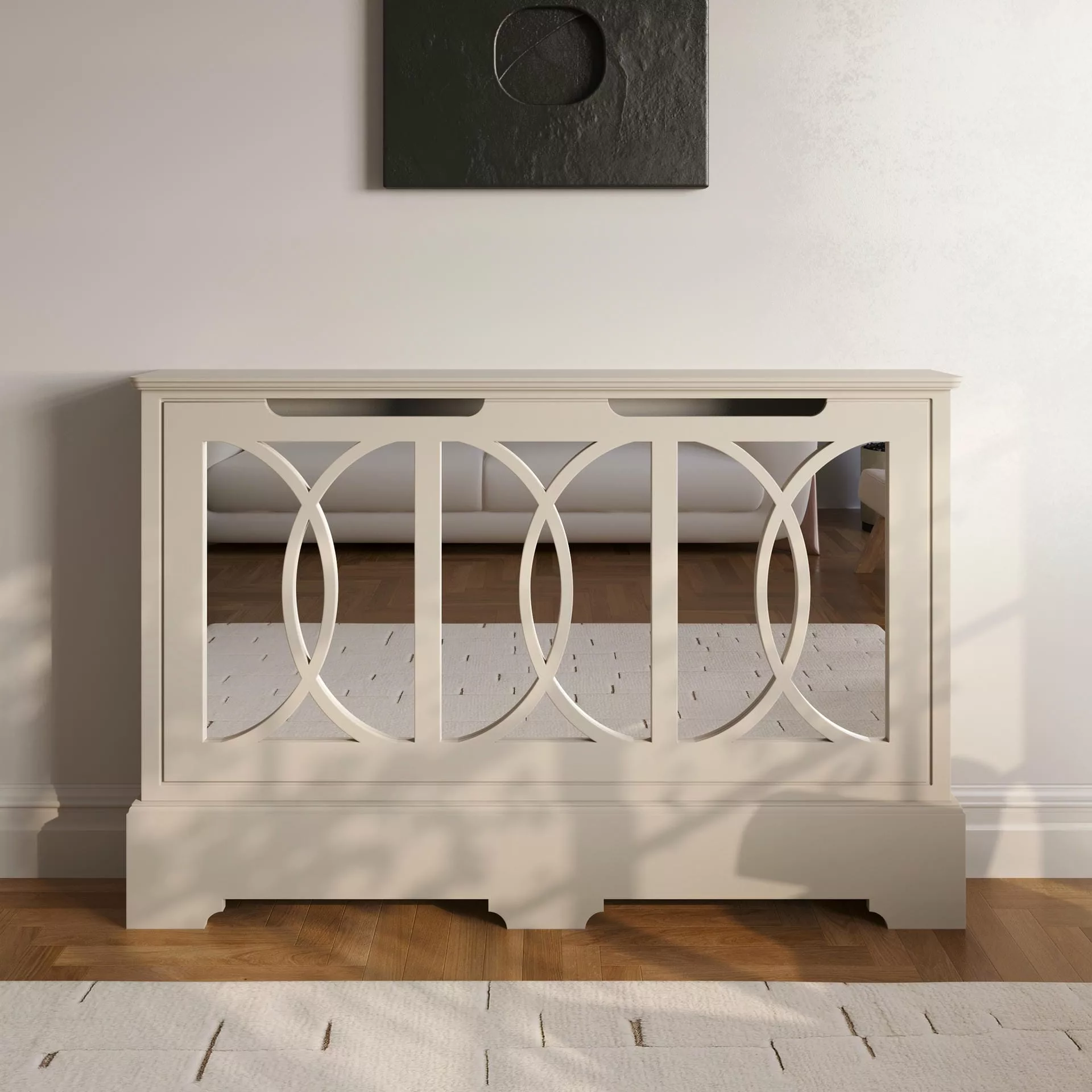 Selene Standing Mirrored Radiator Cabinet - Image 6