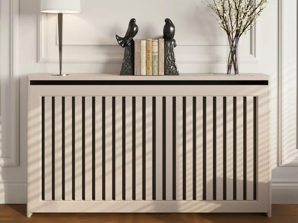 Flush Slats Standing Radiator Cabinet | Made To Measure UK