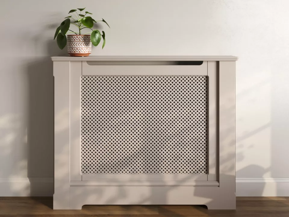 Club Stamped MDF Radiator Cabinet | Made To Measure Covers UK