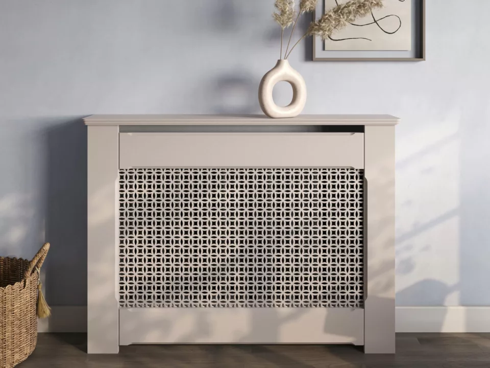 Filigree Lasercut MDF Radiator Cabinet | Made To Measure UK