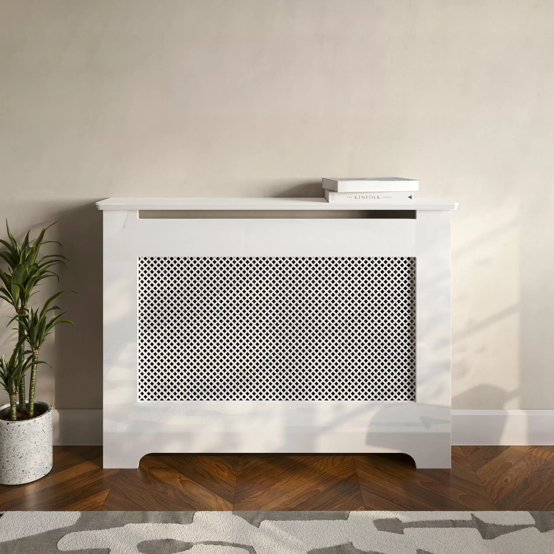 Nevada Stamped MDF Radiator Cabinet