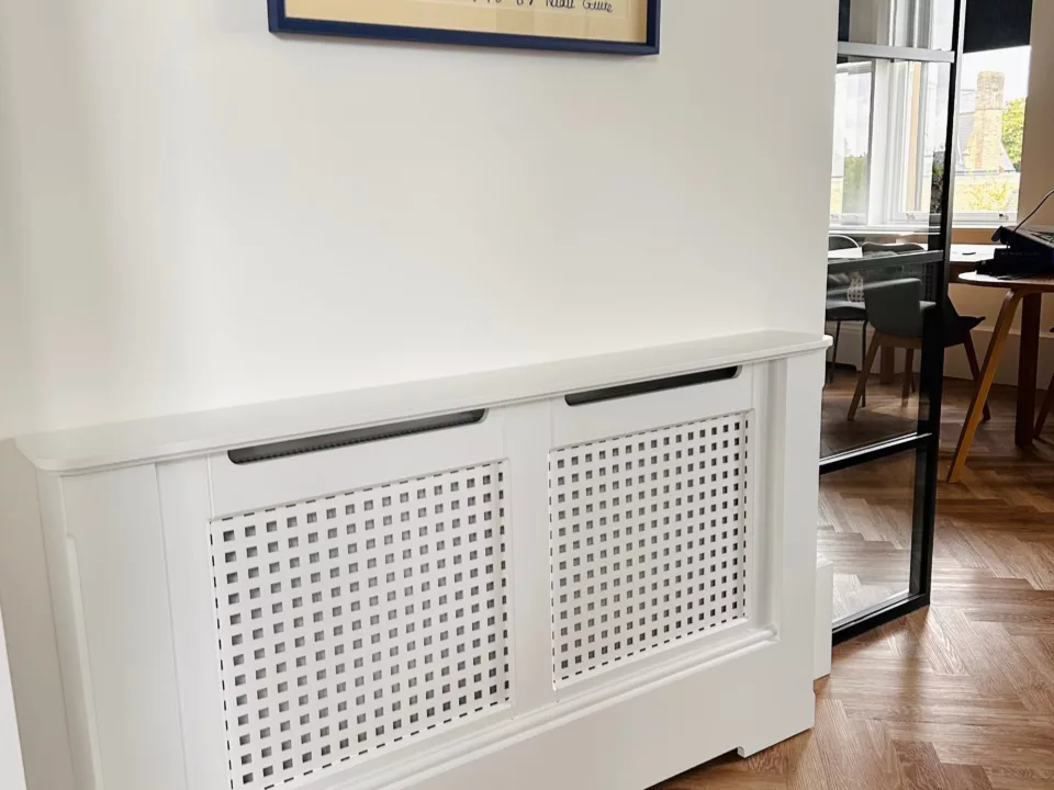 Square Lasercut MDF Radiator Cabinet | Made To Measure UK