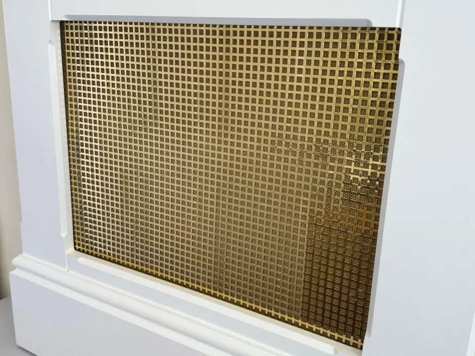 Square Polished Brass Radiator Cabinet | Made To Measure UK
