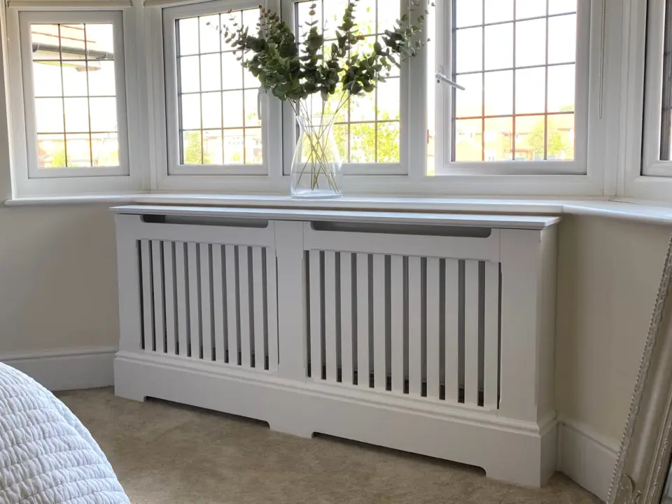 Vertical Slats Radiator Cabinet | Made To Measure Covers UK