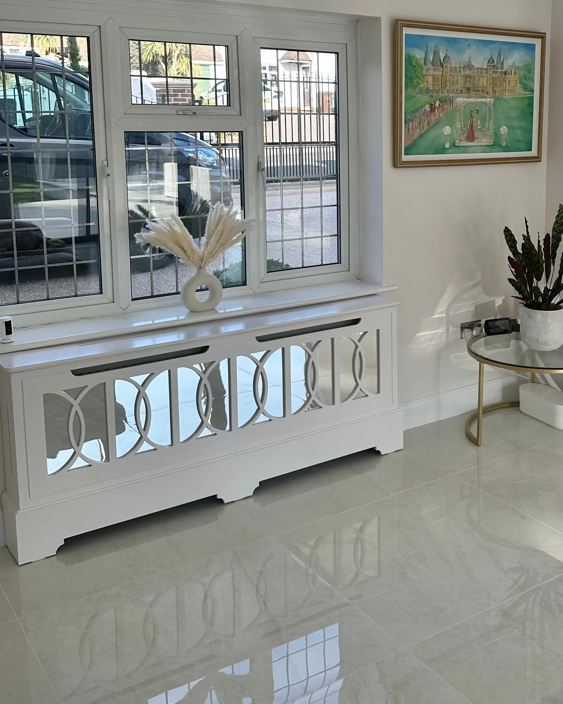 Selene Standing Mirrored Radiator Cabinet - Image 12