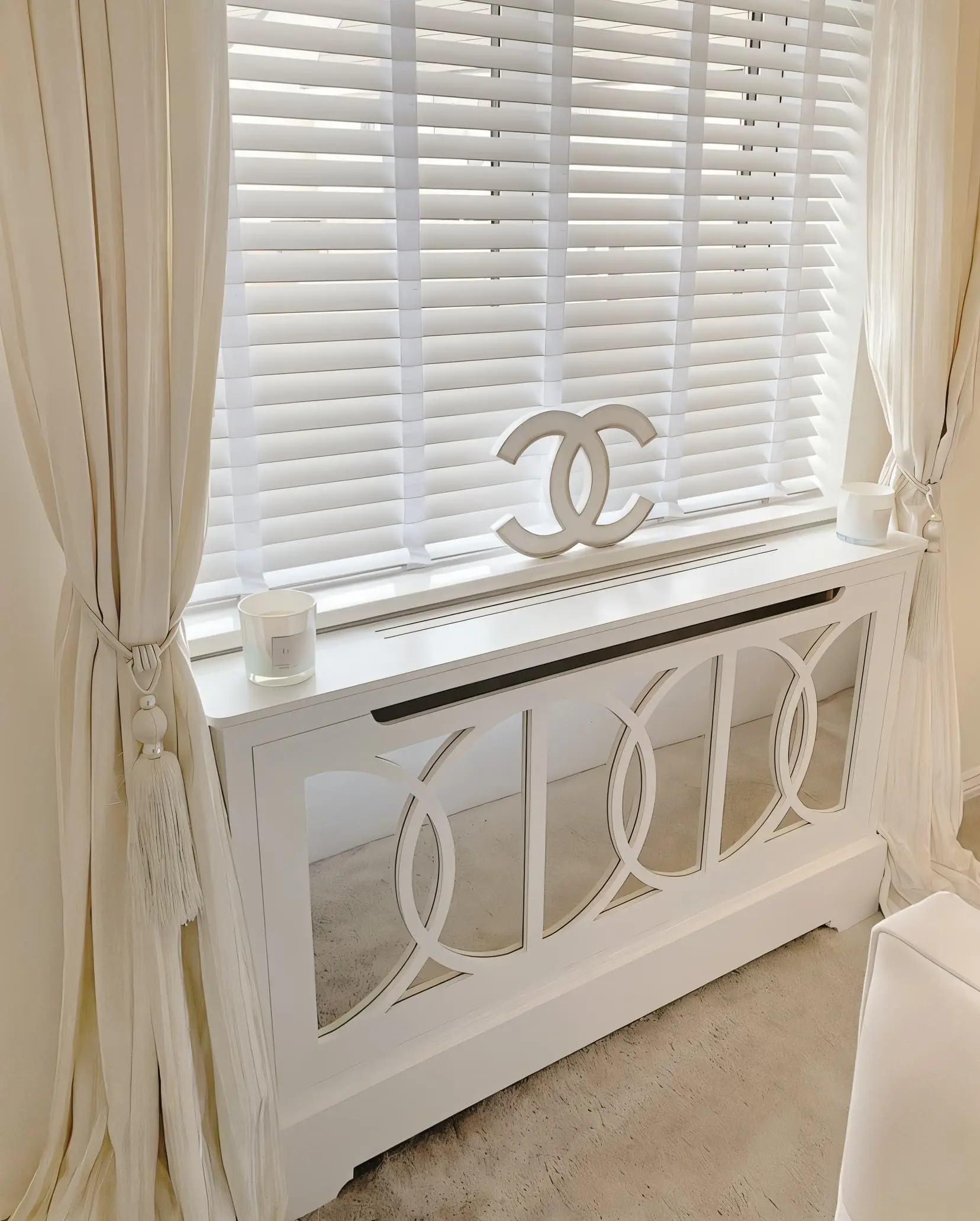 Selene Standing Mirrored Radiator Cabinet - Image 10