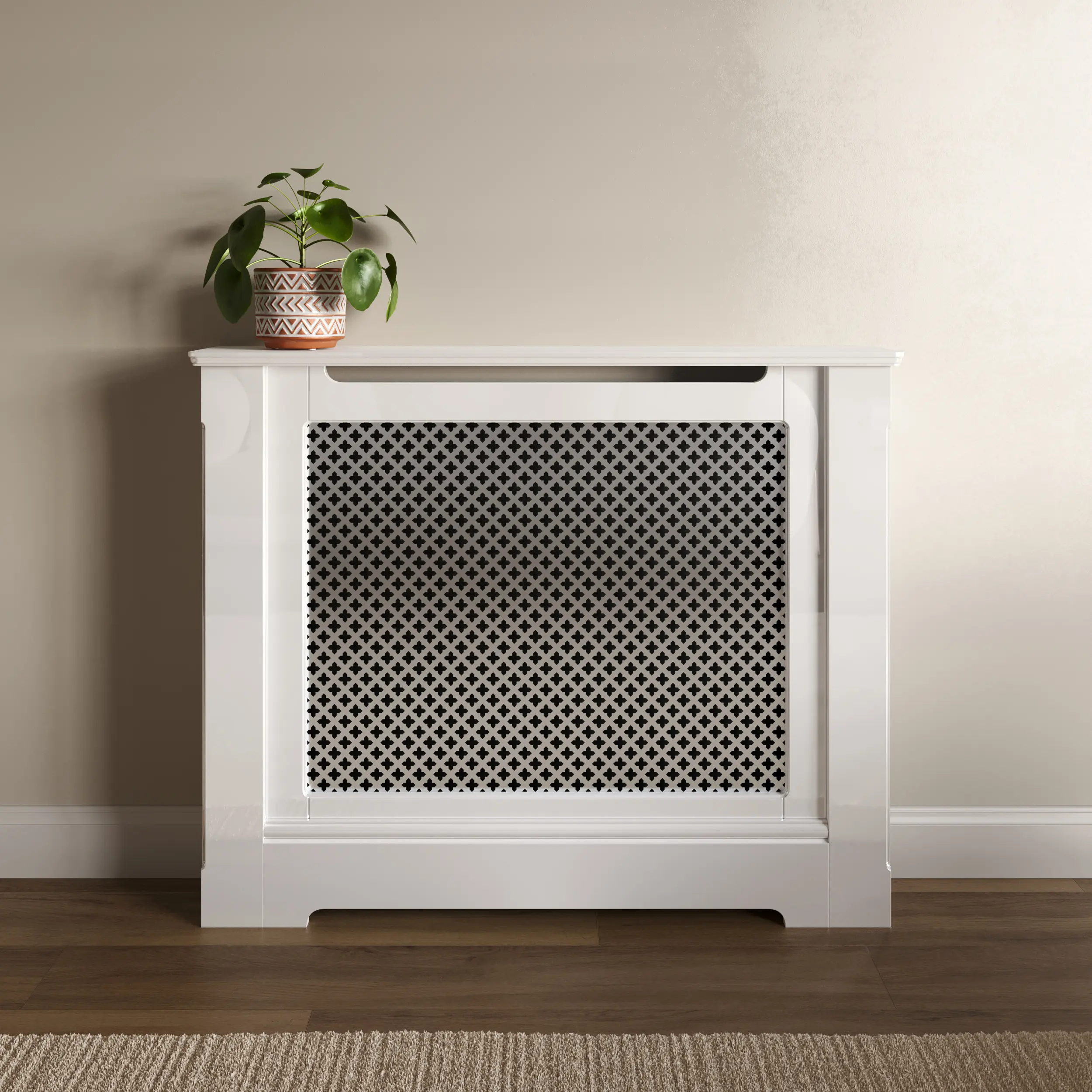 Cross Polished Nickel Decorative Grille - Image 4