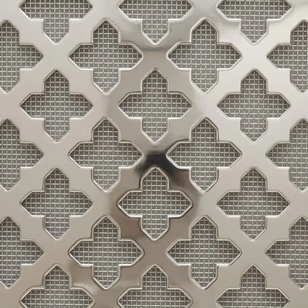 Cross Polished Nickel Decorative Grille - Image 2