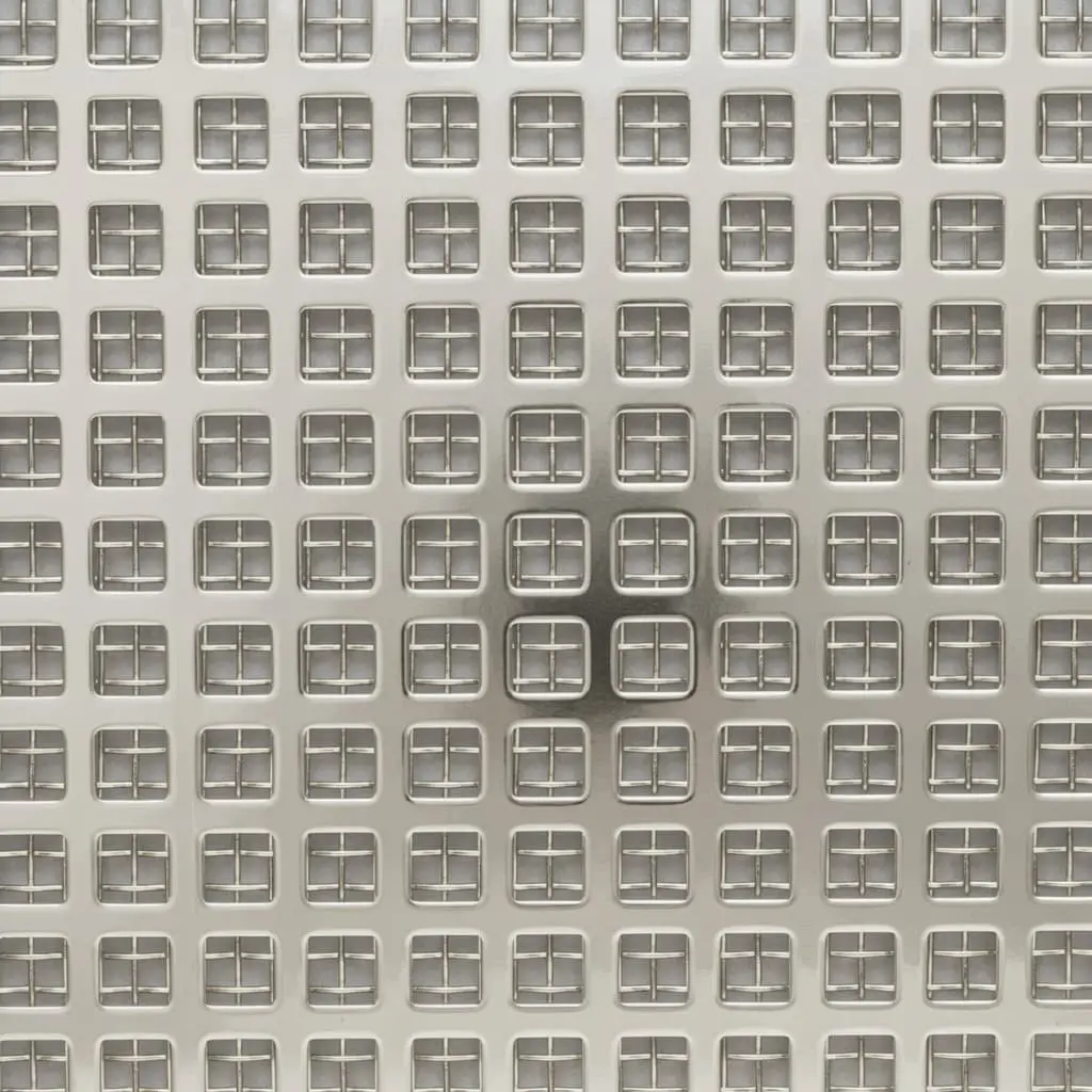Square Polished Nickel Decorative Grille - Image 3