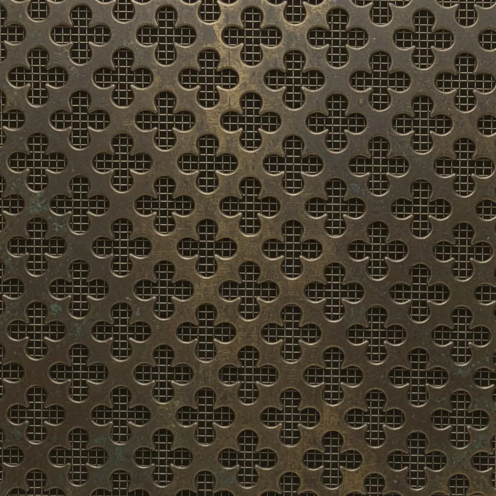 Club Antique Brass Decorative Grille - Image 2