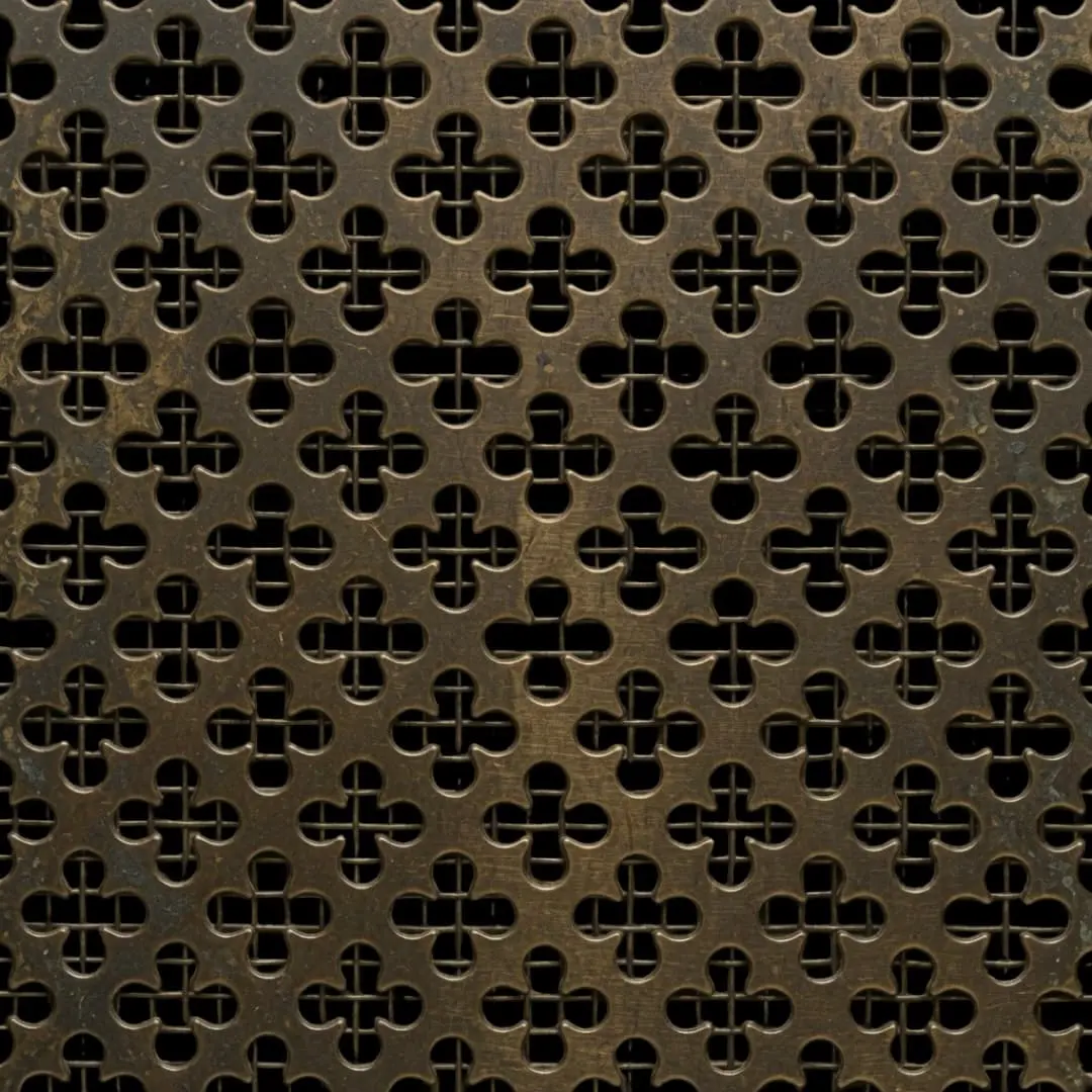 Club Antique Brass Decorative Grille - Image 3