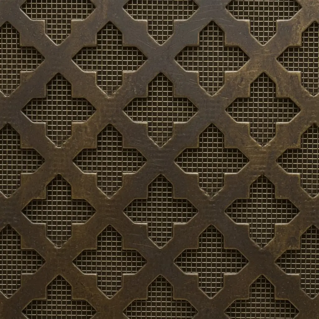 Cross Antique Brass Decorative Grille - Image 2