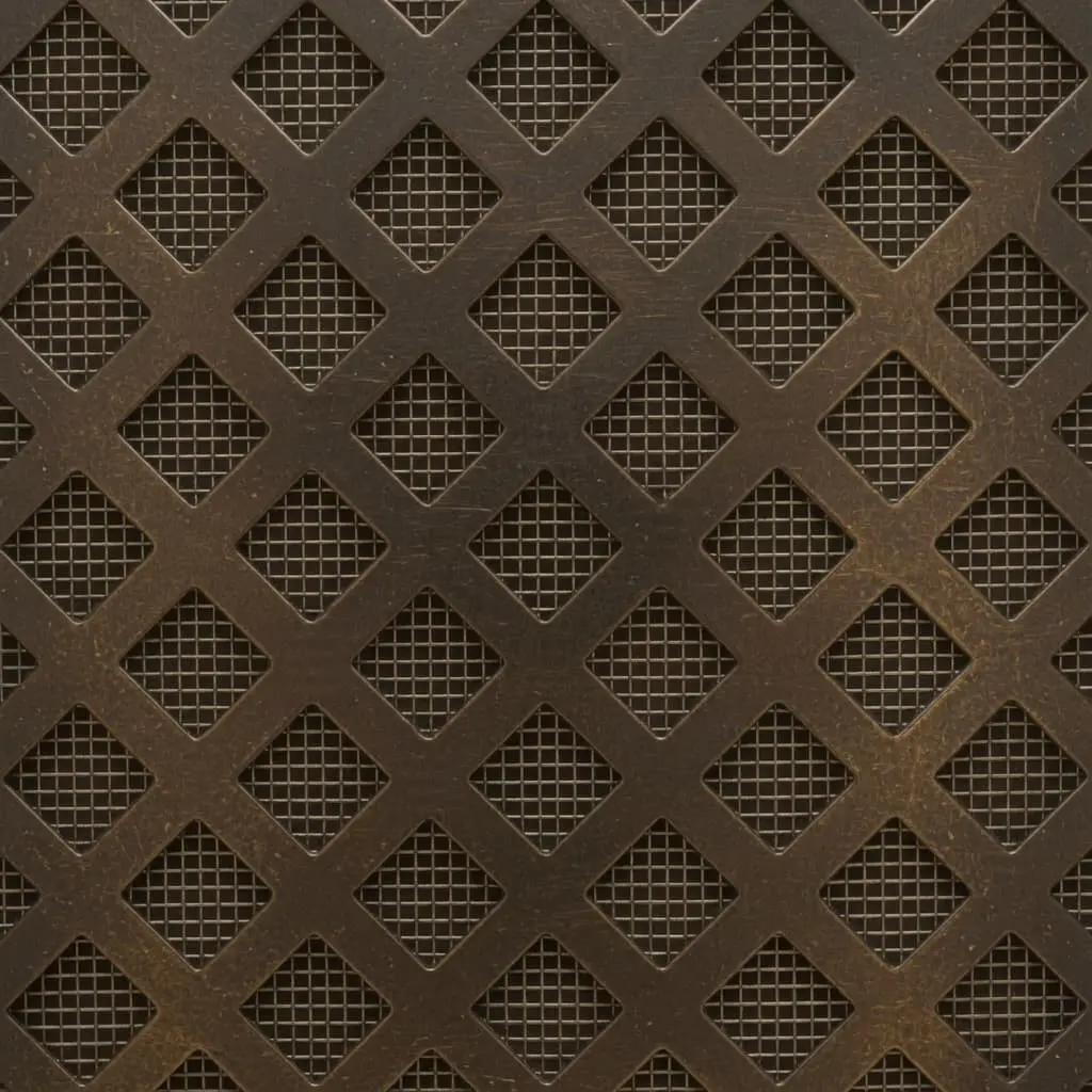 Diamond Antique Brass Decorative Grille - Image 2