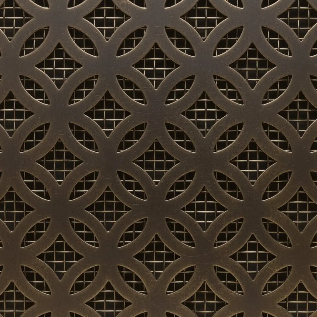 Inner Circle Antique Brass Decorative Grille - Image 3